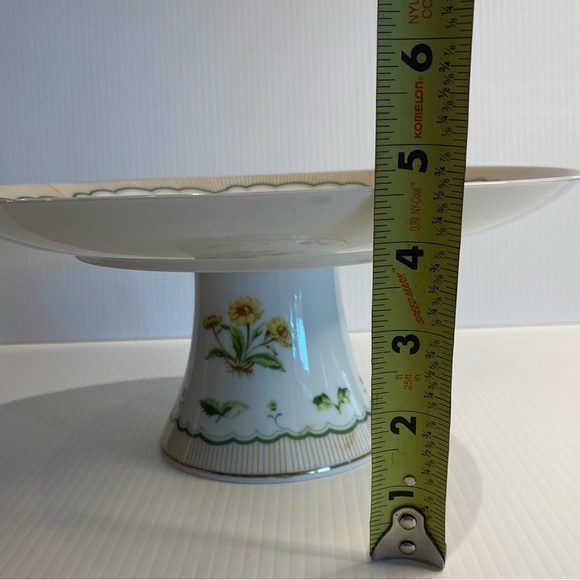 Vintage Georges Briard Mid-Century Victorian Garden Pedestal Cake Stand w/server - Picture 11 of 12